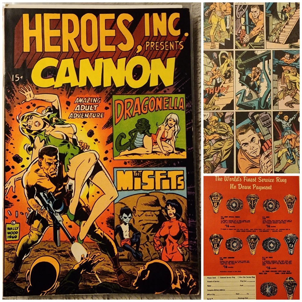 RARE HEROES, INC. PRESENTS CANNON Misfits Gang Comics 1969!